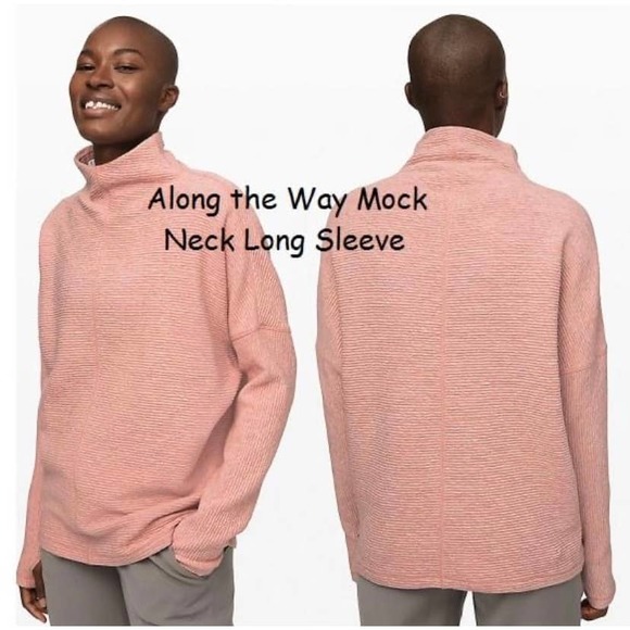 lululemon athletica Tops - LULULEMON Along the Way Mock Neck Long Sleeve